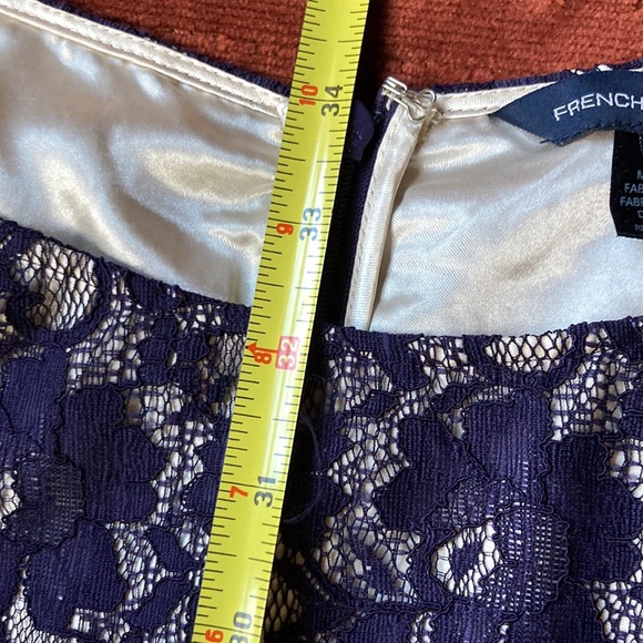 French Connection Navy Blue Lace Dress - Picture 14 of 15